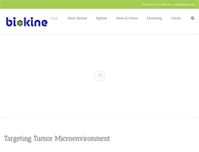Tablet Screenshot of biokine.com